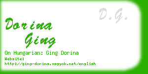 dorina ging business card